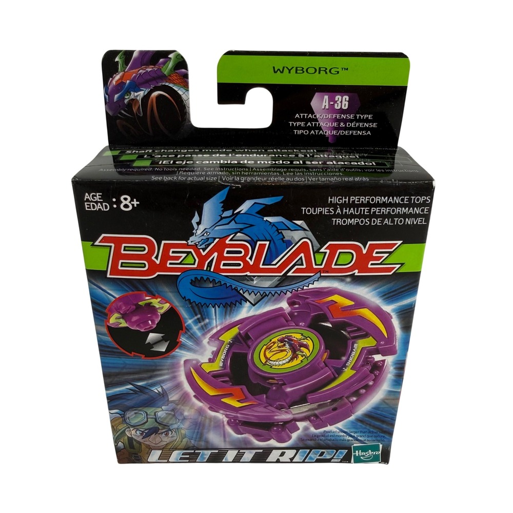 Hasbro Beyblade Wyborg A-36 Attack Defense Type Vintage 2002 New In Box